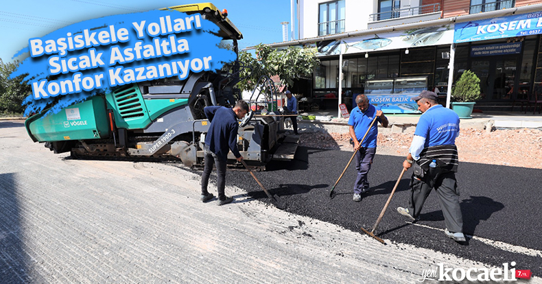 Başiskele Yolları Sıcak Asfaltla Konfor Kazanıyor  