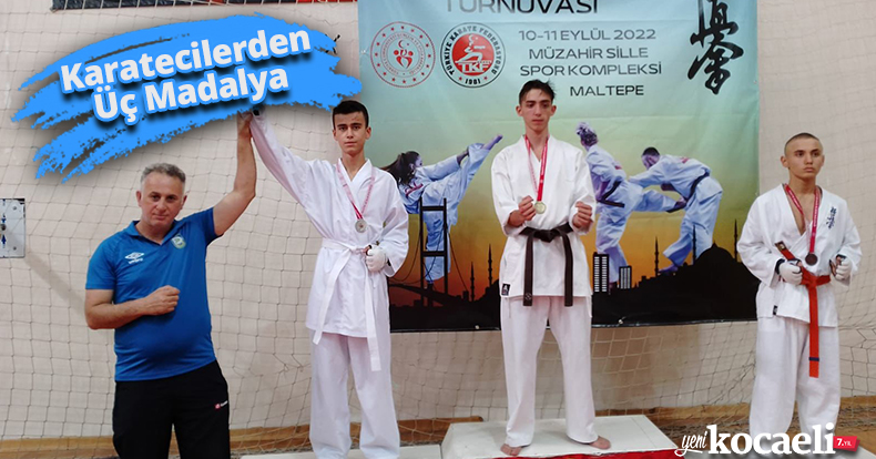 Karatecilerden Üç Madalya