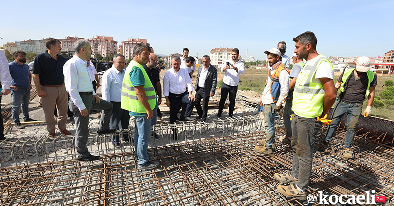 Başkan Büyükakın, Turgut Özal Köprüsü ikileme çalışmasını inceledi