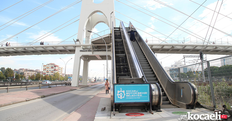 Mimar Sinan’da orta yürüyen merdivenler bakıma alındı