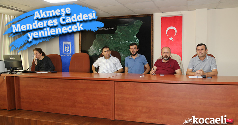 Akmeşe Menderes Caddesi yenilenecek