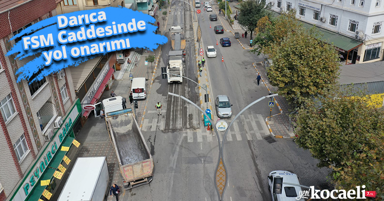 Darıca FSM Caddesinde yol onarımı