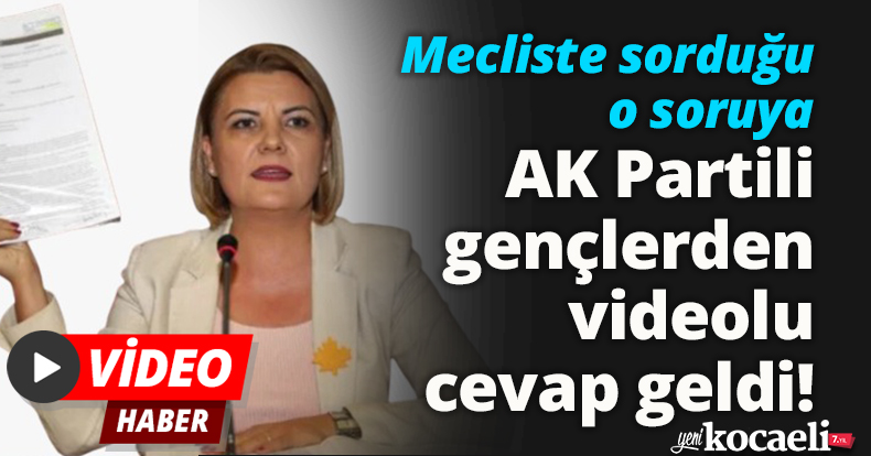 Mecliste sorduğu o soruya AK Partili gençlerden videolu cevap geldi!