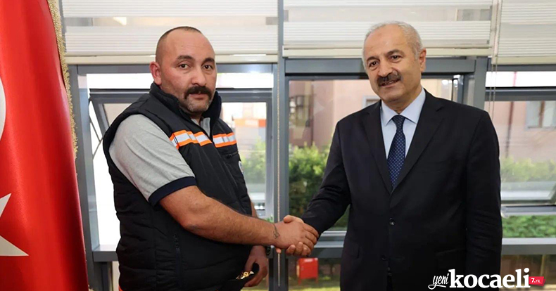 Belediye personelinden örnek davranış