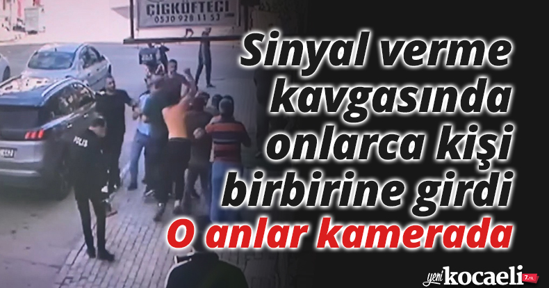 Sinyal verme kavgasında onlarca kişi birbirine girdi: O anlar kamerada