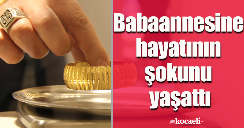 Babaannesine hayatının şokunu yaşattı