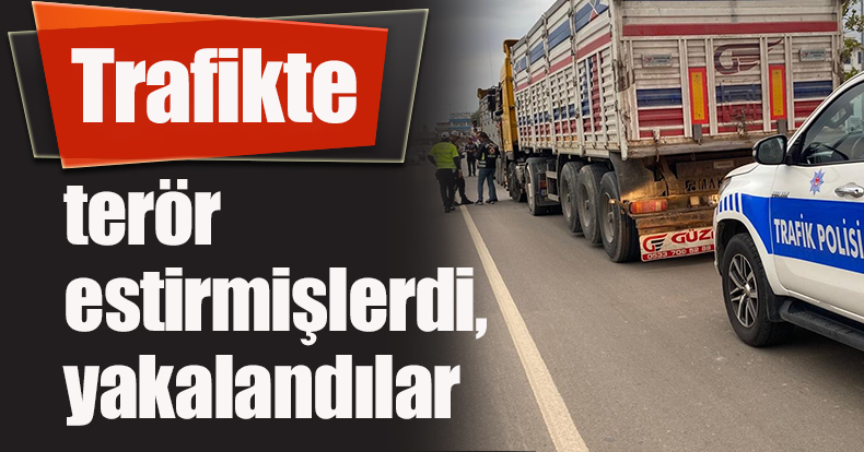 Trafikte terör estirmişlerdi, yakalandılar
