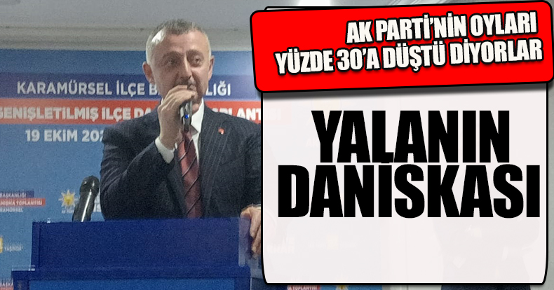  “YÜZDE 30’A DÜŞTÜ LAFI YALANIN DANİSKASI “