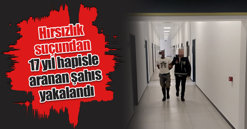 Hırsızlık suçundan 17 yıl hapisle aranan şahıs yakalandı