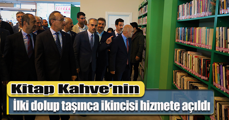 Kitap Kahve’nin ilki dolup taşınca ikincisi hizmete açıldı