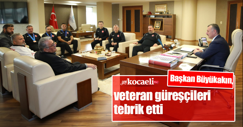 Başkan Büyükakın, veteran güreşçileri tebrik etti