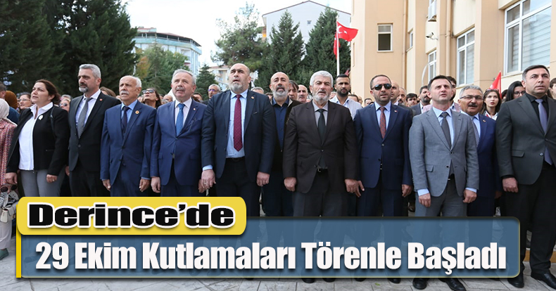 Derince’de 29 Ekim Kutlamaları Törenle Başladı