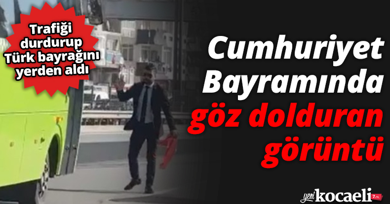 Cumhuriyet Bayramında göz dolduran görüntü