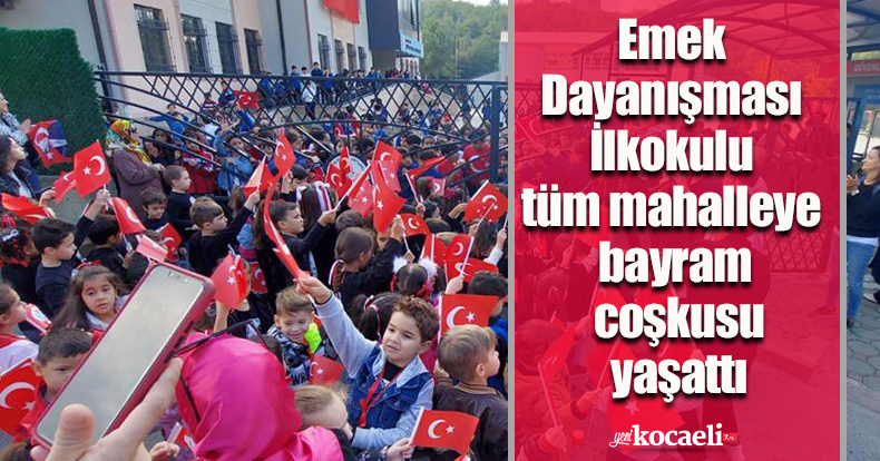 Emek Dayanışması İlkokulu tüm mahalleye bayram coşkusu yaşattı
