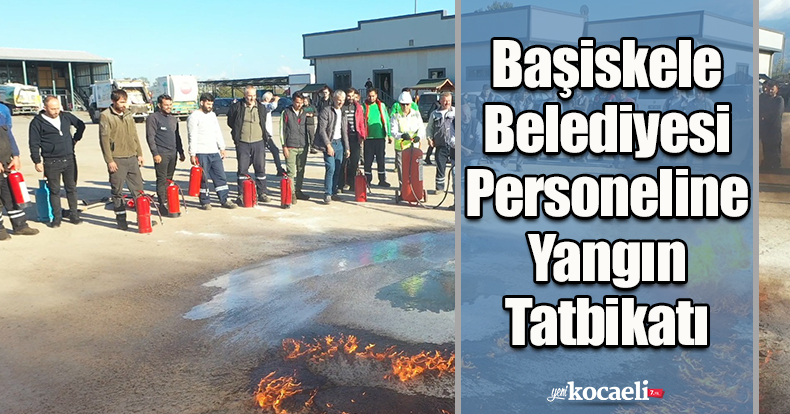 Başiskele Belediyesi Personeline Yangın Tatbikatı