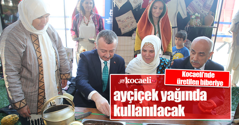 Kocaeli’nde üretilen biberiye ayçiçek yağında kullanılacak