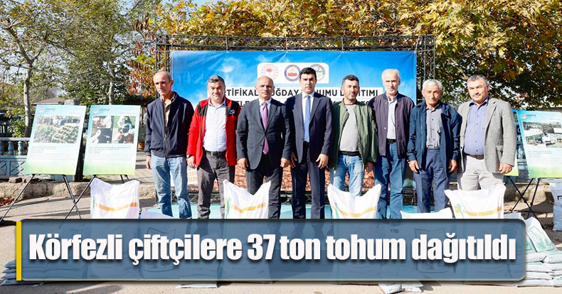 Körfezli çiftçilere 37 ton tohum dağıtıldı