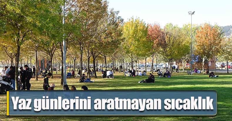 Yaz günlerini aratmayan sıcaklık
