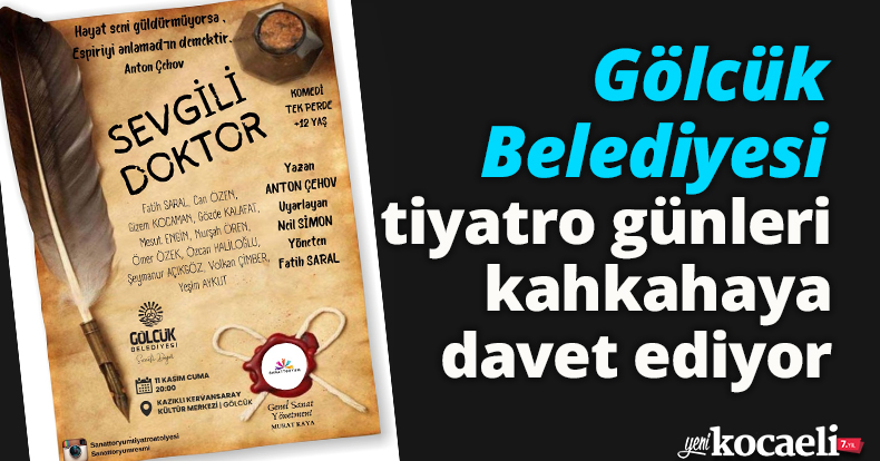 Gölcük Belediyesi tiyatro günleri kahkahaya davet ediyor