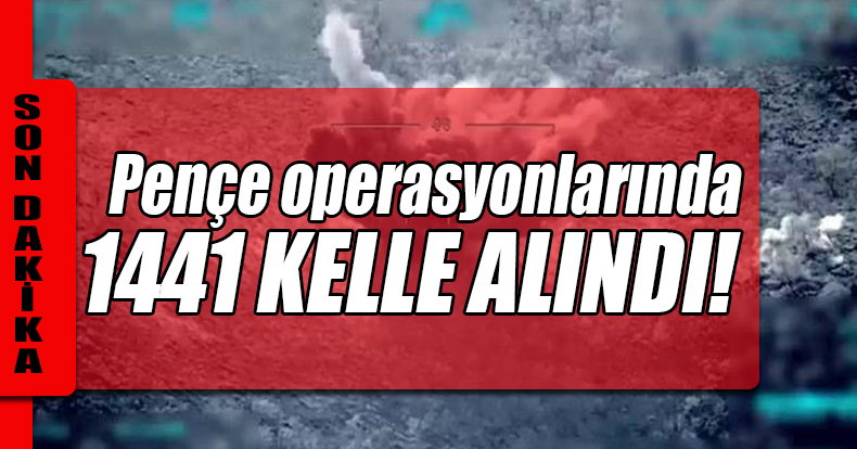 Pençe operasyonlarında 1441 terörist etkisiz hale getirildi
