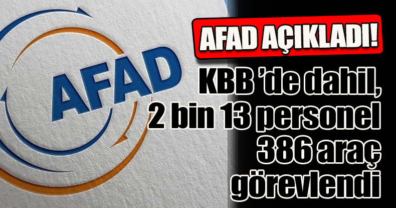 Kocaeli Büyükşehir Belediyesi ’de dahil, 2 bin 13 personel ve 386 araç görevlendi