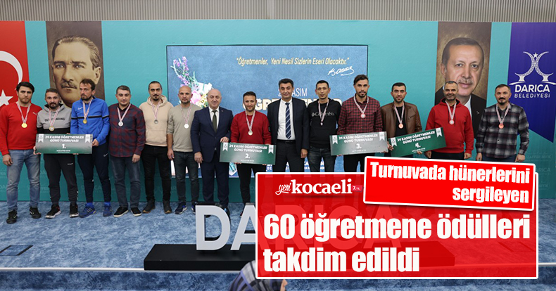 Turnuvada hünerlerini sergileyen 60 öğretmene ödülleri takdim edildi