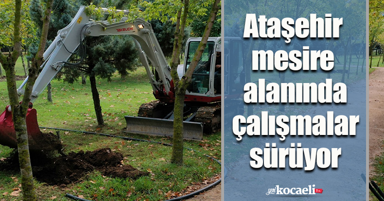 Ataşehir mesire alanında çalışmalar sürüyor