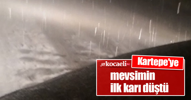 Kartepe'ye mevsimin ilk karı düştü