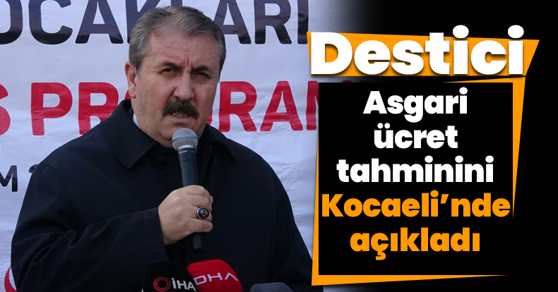 Destici, asgari ücret tahminini açıkladı