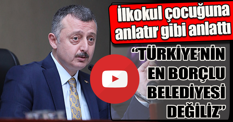 Büyükakın; “TÜRKİYE’NİN EN BORÇLU BELEDİYESİ DEĞİLİZ”