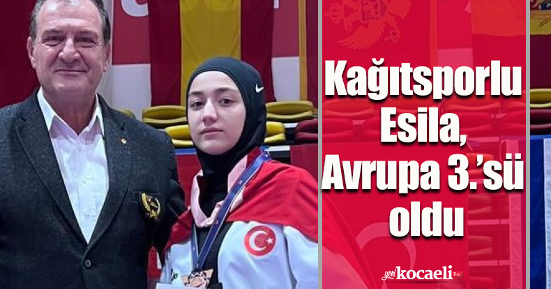 Kağıtsporlu Esila, Avrupa 3.’sü oldu