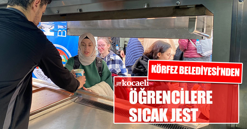 Öğrencilere sıcak çorba ikramı