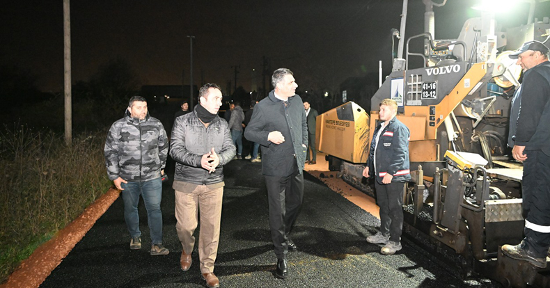 BAŞKAN KOCAMAN GECE-GÜNDÜZ SAHADA