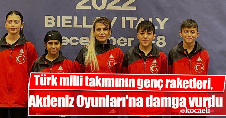 Türk milli takımının genç raketleri, Akdeniz Oyunları'na damga vurdu