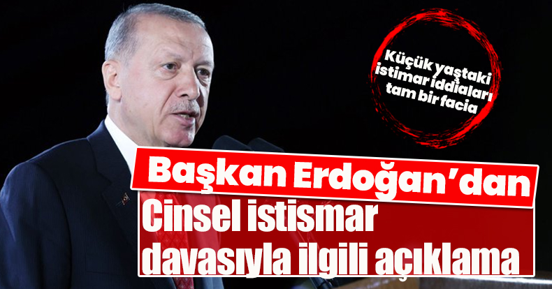 Erdoğan'dan cinsel istismar davasıyla ilgili açıklama
