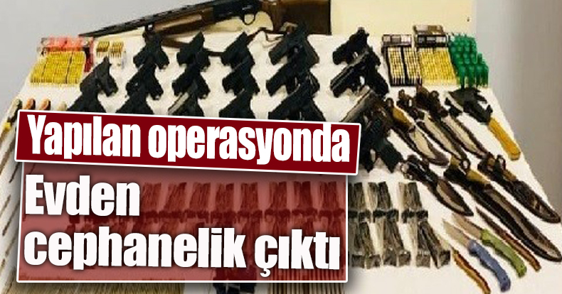 Onlarca tabanca, yüzlerce fişek ele geçirildi