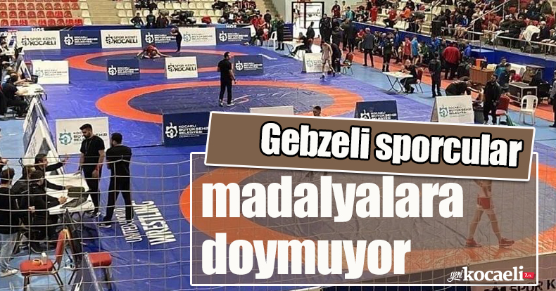 Gebzeli sporcular madalyalara doymuyor