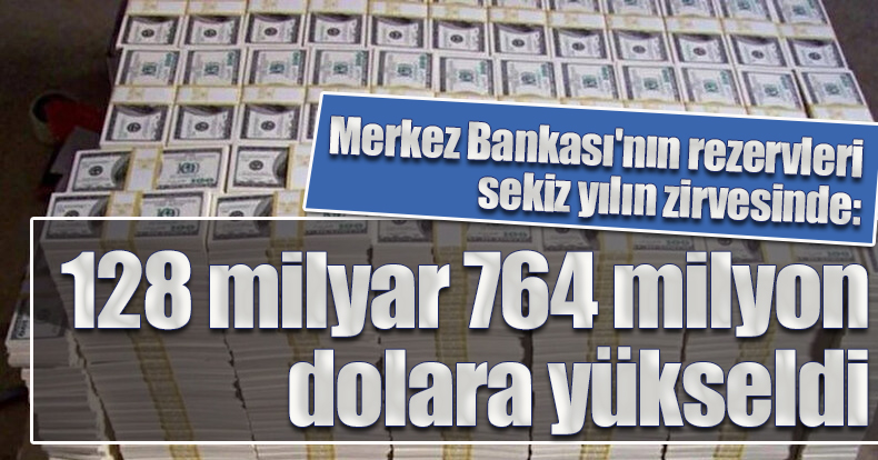 Merkez Bankası'nın rezervleri sekiz yılın zirvesinde: 