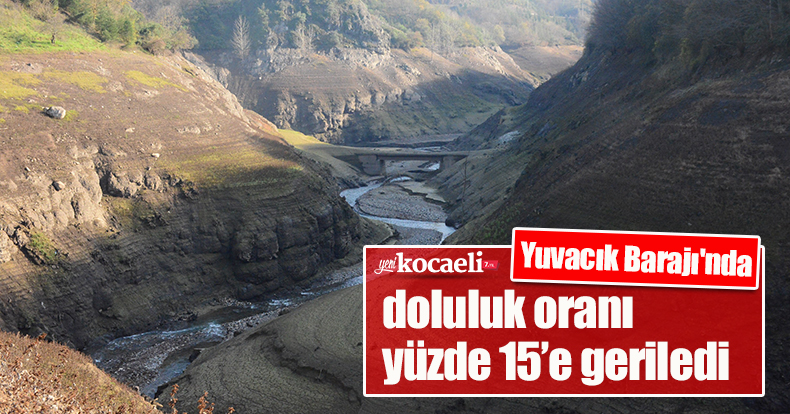 Yuvacık Barajı'nda doluluk oranı yüzde 15’e geriledi