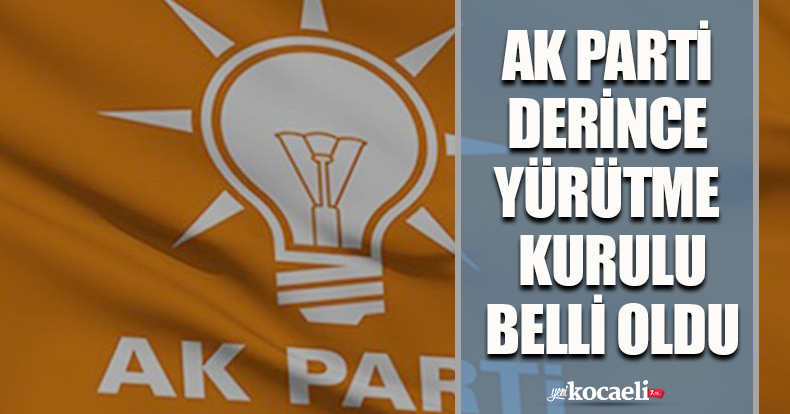 AK PARTİ DERİNCE YÜRÜTME KURULU BELLİ OLDU