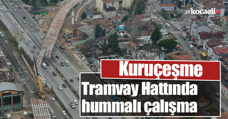 Kuruçeşme Tramvay Hattında hummalı çalışma