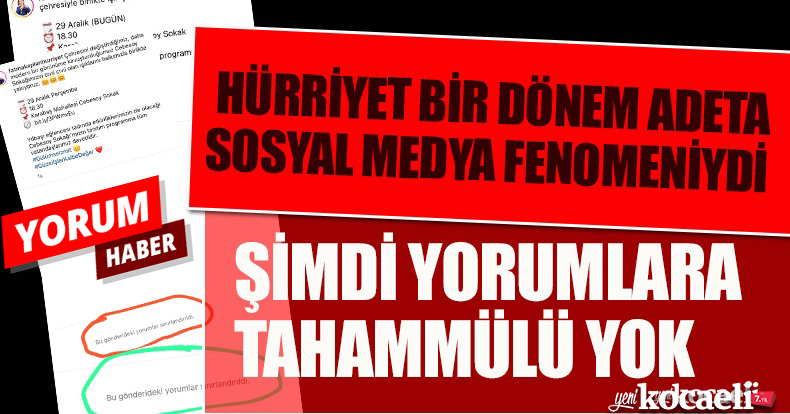 HÜRRİYET YORUMLARA KAPALI