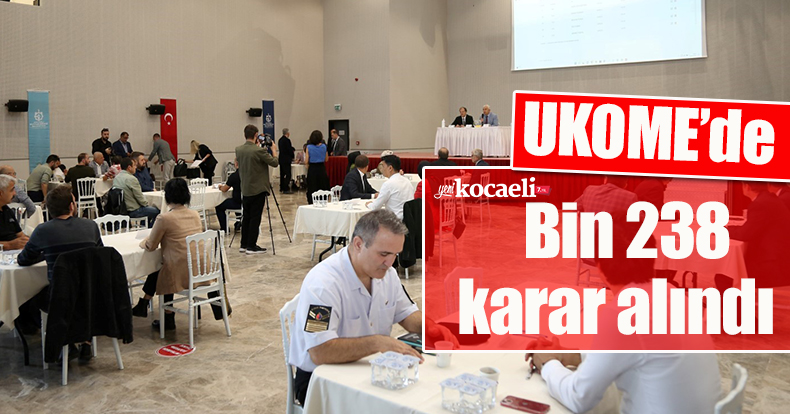 UKOME’de bin 238 karar alındı