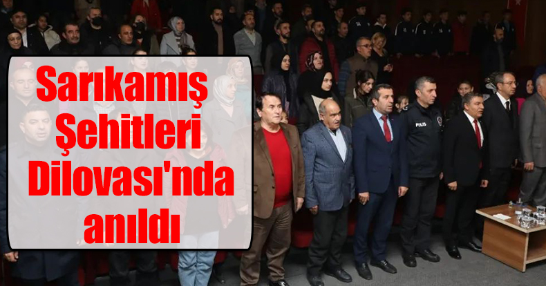 Sarıkamış Şehitleri Dilovası'nda anıldı 