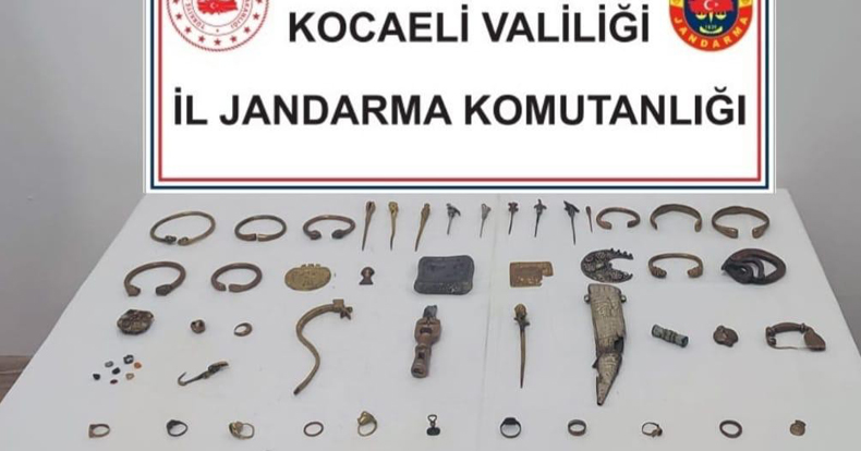 Kocaeli'de Roma ve Bizans dönemine ait objeler ele geçirildi