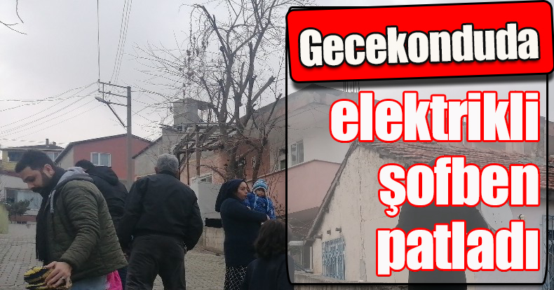 Gecekonduda elektrikli şofben patladı