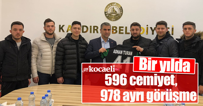  Bir yılda 596 cemiyet, 978 ayrı görüşme