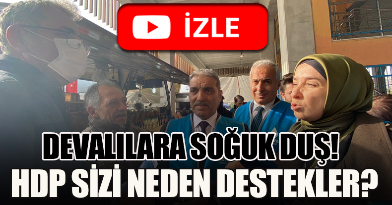VATANDAŞTAN DEVALILARA SOĞUK DUŞ! ‘HDP SİZİ NEDEN DESTEKLER?”