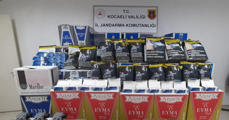 Kocaeli'de 1 milyon makaron ele geçirildi