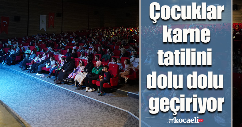 Çocuklar karne tatilini dolu dolu geçiriyor